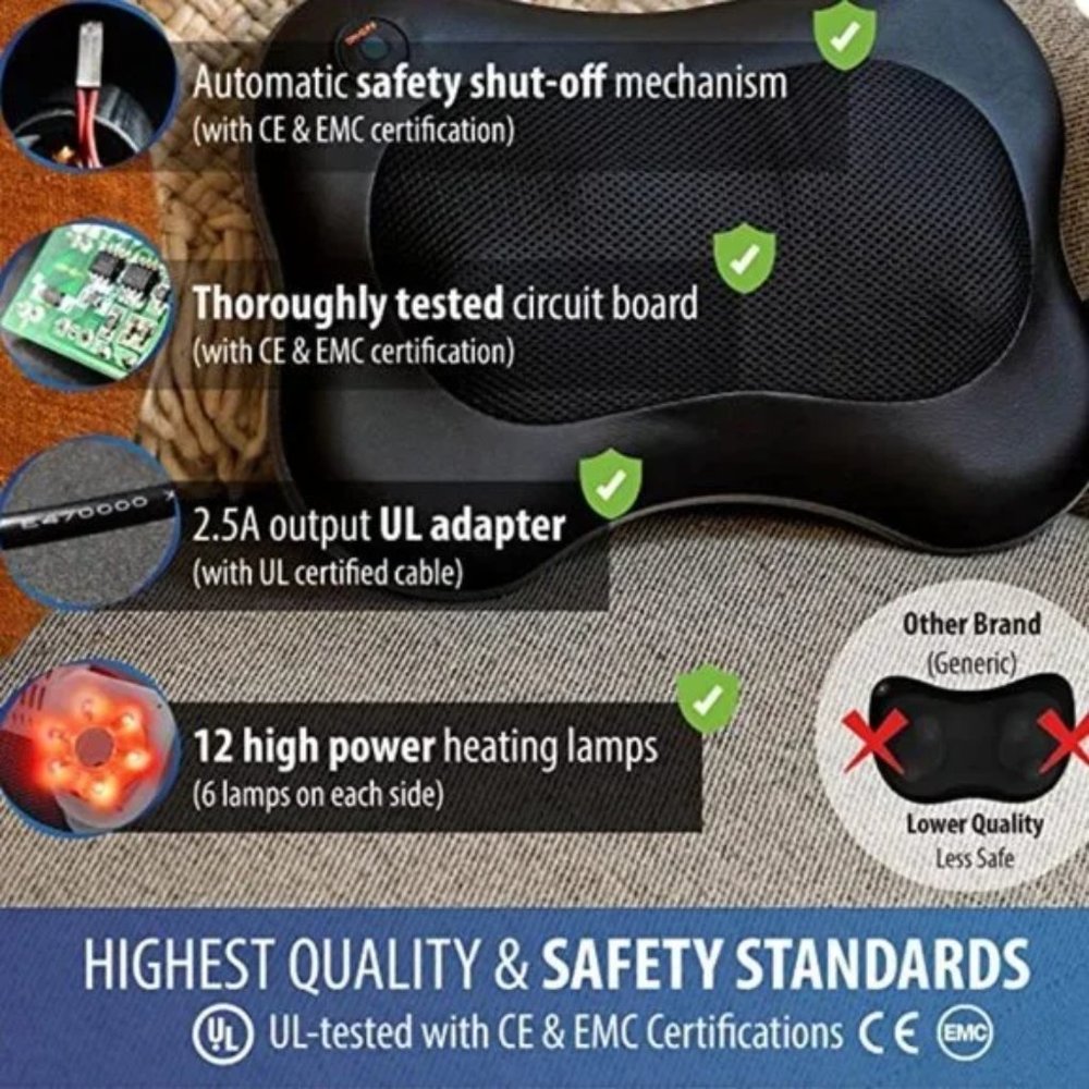 Zyllion Shiatsu Back and Neck Massager With Heat - Picture 6 of 10
